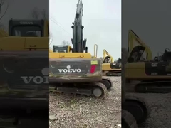 EC210 Digunakan Volvo Excavators 123kw Daya Nominal 300L Tangki Bahan Bakar Besar